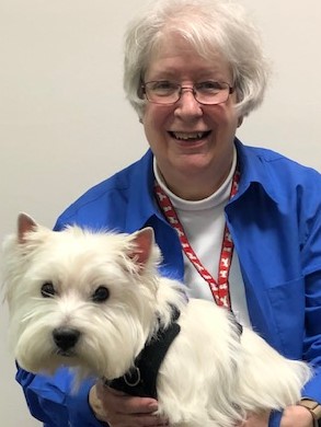 Pet Partners Ginny Wolfe with Coco