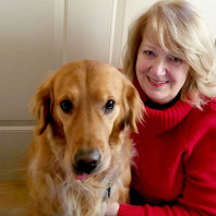 Pet Partner Donna G and Cheyenne, the Golden Retriever